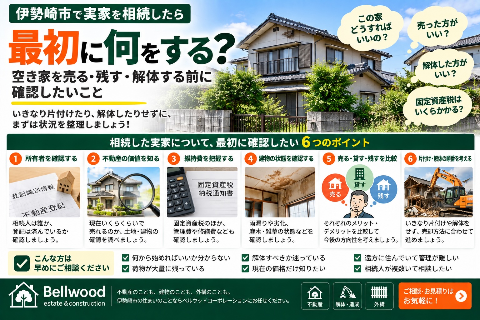 伊勢崎市で実家を相続したら最初に何をする？空き家を売る・残す・解体する前に確認したいこと