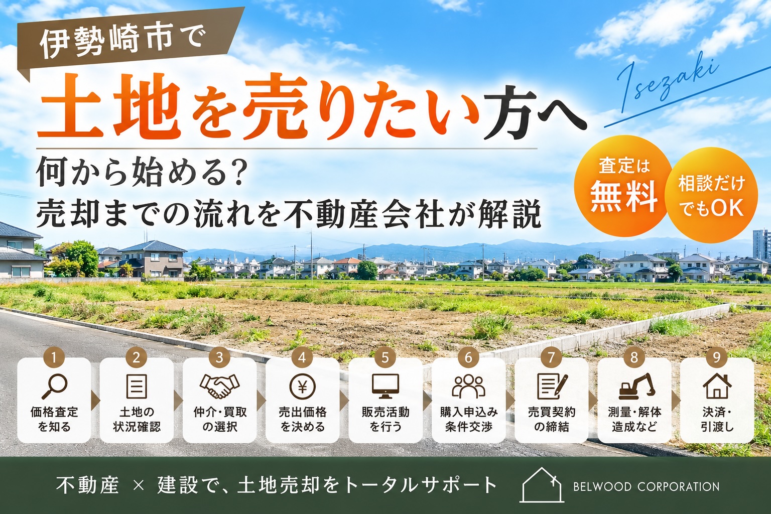 伊勢崎市で土地を売りたい方へ｜何から始める？売却までの流れを不動産会社が解説